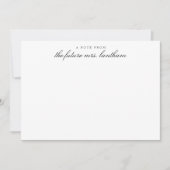 Van de toekomst heeft mevrouw Bridal een persoonli Bedankkaart (Voorkant)