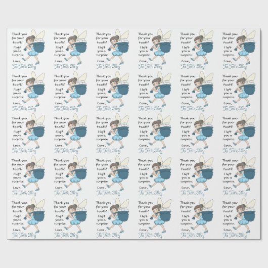 Van de Tooth Fairy Cadeaupapier (Vlak)