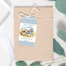 Van de twee races paardensport verjaardagsgunst cadeaulabel