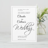 Van de uitnodiging voor het hartshuwelijk (Staand voorkant)