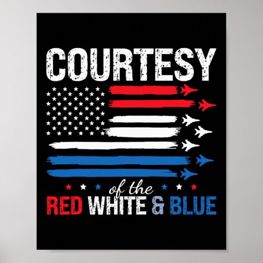 van de USA rood wit en blauw 4 juli vrouwen me Poster (Voorkant)