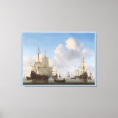 Van de Velde verscheept in een Calm CC0361 XL Canvas Afdruk (Voorkant)