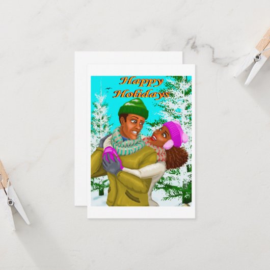 Van de Vergroetingskaart van de Vakantie van de Va Kaart (Voorkant / Achterkant in situ)