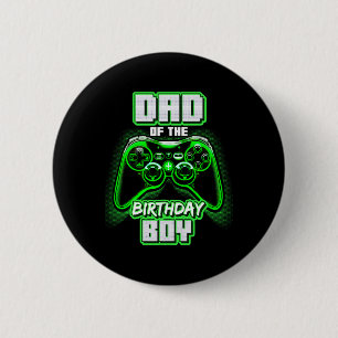 van de verjaardag jongen matching video game verja ronde button 5,7 cm
