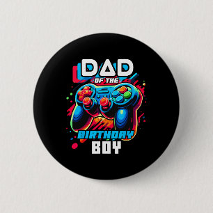 van de verjaardag jongen matching video game verja ronde button 5,7 cm
