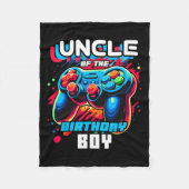 van de verjaardag jongen matching videospel verjaa fleece deken (Voorkant)