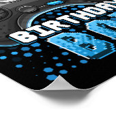 van de verjaardag jongen matching videospel verjaa poster (Hoek)