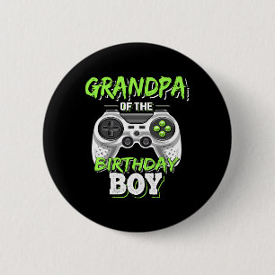 van de verjaardag jongen matching videospel verjaa ronde button 5,7 cm