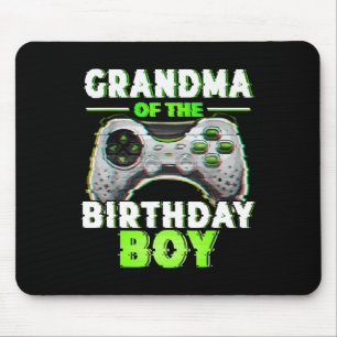van de verjaardag jongen video gamer matching fami muismat