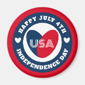 Van de vierde juli houdt de Amerikaanse Patriottis Magneet (Voorkant)