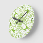 Van de vlinder het Groene 'n Wit van het Medaillon Ronde Klok (Hoek)