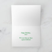 Van de voornaam de "AVA" Pret "GELUKKIGE Kaart (Binnen)