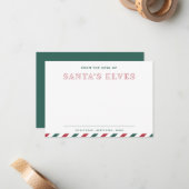 Van de Werkplek van de Kabouters van Sinterklaas K Notitiekaartje (Voorkant / Achterkant in situ)