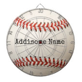  van de Witte Baseball Round Pillow Dartbord (Voorkant)