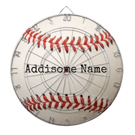  van de Witte Baseball Round Pillow Dartbord (Voorkant)