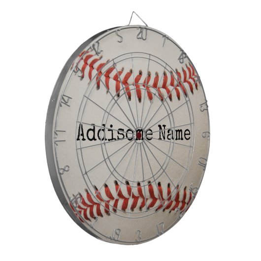  van de Witte Baseball Round Pillow Dartbord (Voorkant Links)