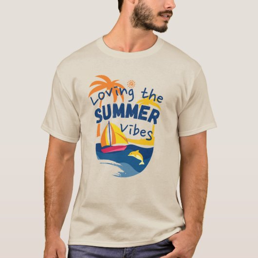 Van de zomervibes houden. T-Shirt (Voorkant)