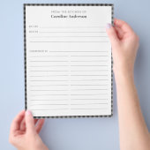 Van de zwarte keuken met grijze staafjes flyer (Hand)