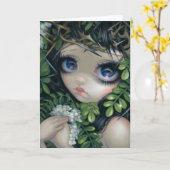 Van de "zwarte Sprinkhaan" het Wenskaart Kaart (Gele Bloem)