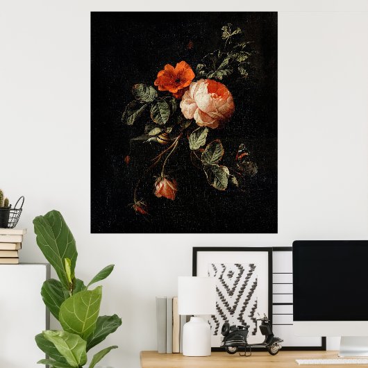 Van den Broeck's stilleven met Rozen Poster (Thuiskantoor)