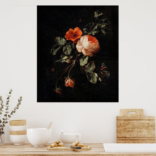 Van den Broeck's stilleven met Rozen Poster (Keuken)