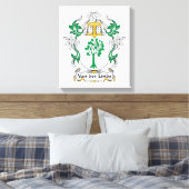 Van der Linde Family Crest Canvas Afdruk (Insitu (Slaapkamer))