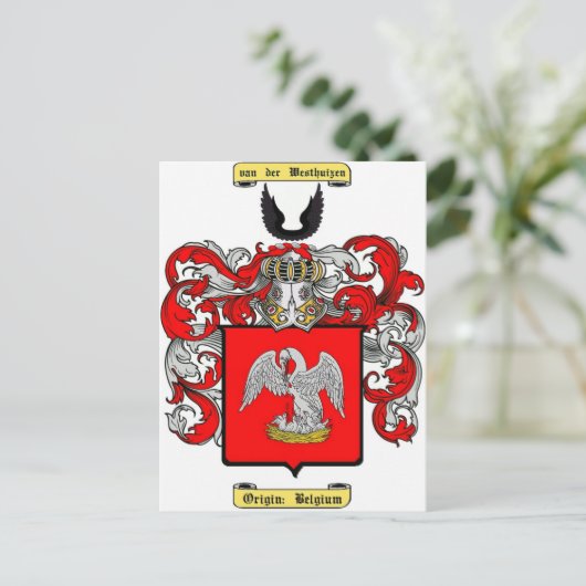 van der Westhuizen Briefkaart (Staand voorkant)