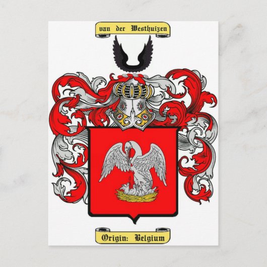 van der Westhuizen Briefkaart (Voorkant)