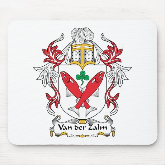 Van der Zalm Family Crest Muismat (Voorkant)