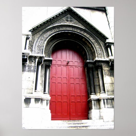Van deur naar Sacre Coeur Poster (Voorkant)