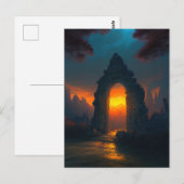 Van deur tot zonsonderstel briefkaart (Voorkant / Achterkant)