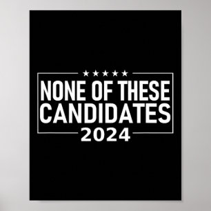 Van deze kandidaten 2024 Nikki Haley Nevada Biden Poster
