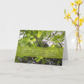 "Van deze nederige esdoorn" Milieuvariatie Kaart (Gele Bloem)