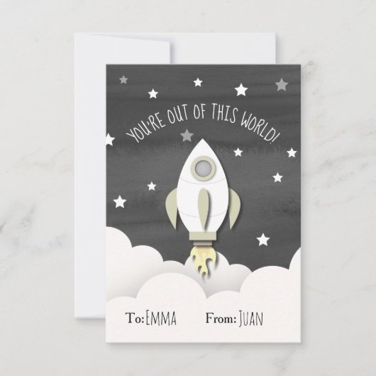 Van deze Valentijn van het Kind van de World Buite Kaart (Voorkant)