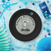 Van deze wereld Astronaut Happy Birthday Party Papieren Bordje (Feest)