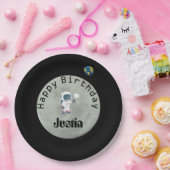 Van deze wereld Astronaut Happy Birthday Party Papieren Bordje (Feest)