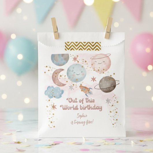 Van deze wereld avontuurlijke kinderverjaardag bedankzakje