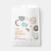 Van deze wereld avontuurlijke kinderverjaardag bedankzakje (Voorkant)