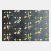 Van deze wereld avontuurlijke kinderverjaardag inpakpapier vel (Voorkant 3)