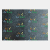 Van deze wereld avontuurlijke kinderverjaardag inpakpapier vel (Voorkant 2)