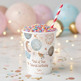 Van deze wereld avontuurlijke kinderverjaardag papieren bekers