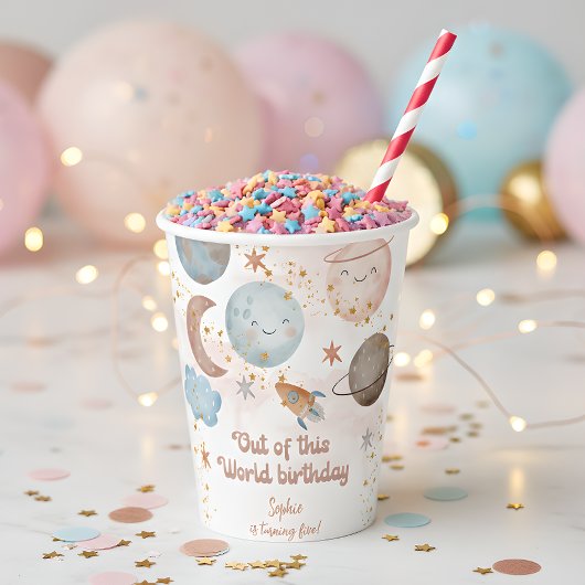 Van deze wereld avontuurlijke kinderverjaardag papieren bekers