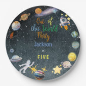 Van deze wereld avontuurlijke kinderverjaardag papieren bordje (Voorkant)