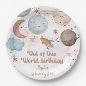 Van deze wereld avontuurlijke kinderverjaardag papieren bordje (Voorkant)