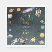 Van deze wereld avontuurlijke kinderverjaardag servet (Voorkant)