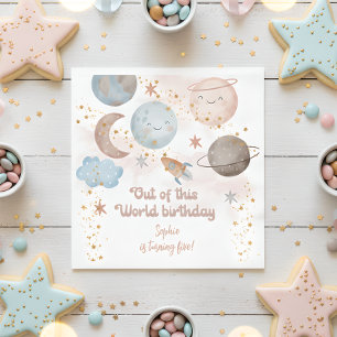 Van deze wereld avontuurlijke kinderverjaardag servet