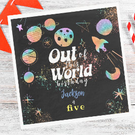 Van deze wereld avontuurlijke kinderverjaardag servet