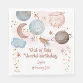 Van deze wereld avontuurlijke kinderverjaardag servet (Voorkant)