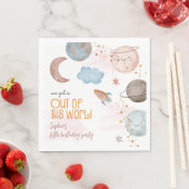 Van deze wereld avontuurlijke kinderverjaardag servet (Insitu)