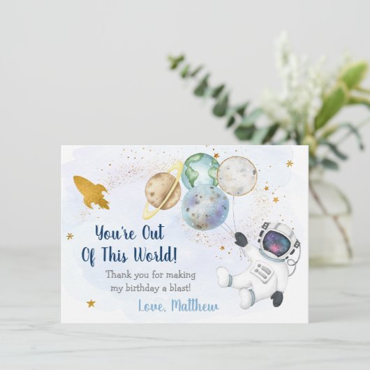 Van deze wereldastronautenruimte bedankt (Staand voorkant)